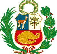 armes sur le drapeau péruvien